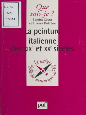 cover image of La peinture italienne des XIXe et XXe siècles